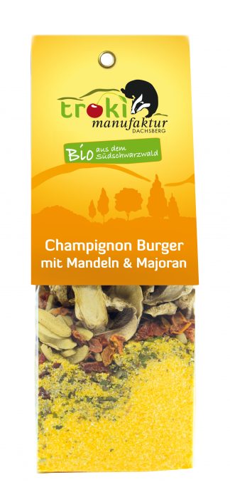 Champignon Burger mit Mandeln & Majoran